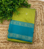 Pista Green n Rama Blue Semi Silk Saree 42