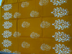 Yellow Pure Cotton Handblom Saree