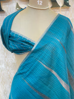 Blue Jute Lenin Saree 78