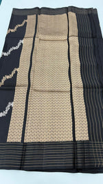 Black Pure Row Mango saree 02