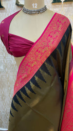 Gold n Pink Semi Silk Saree 97