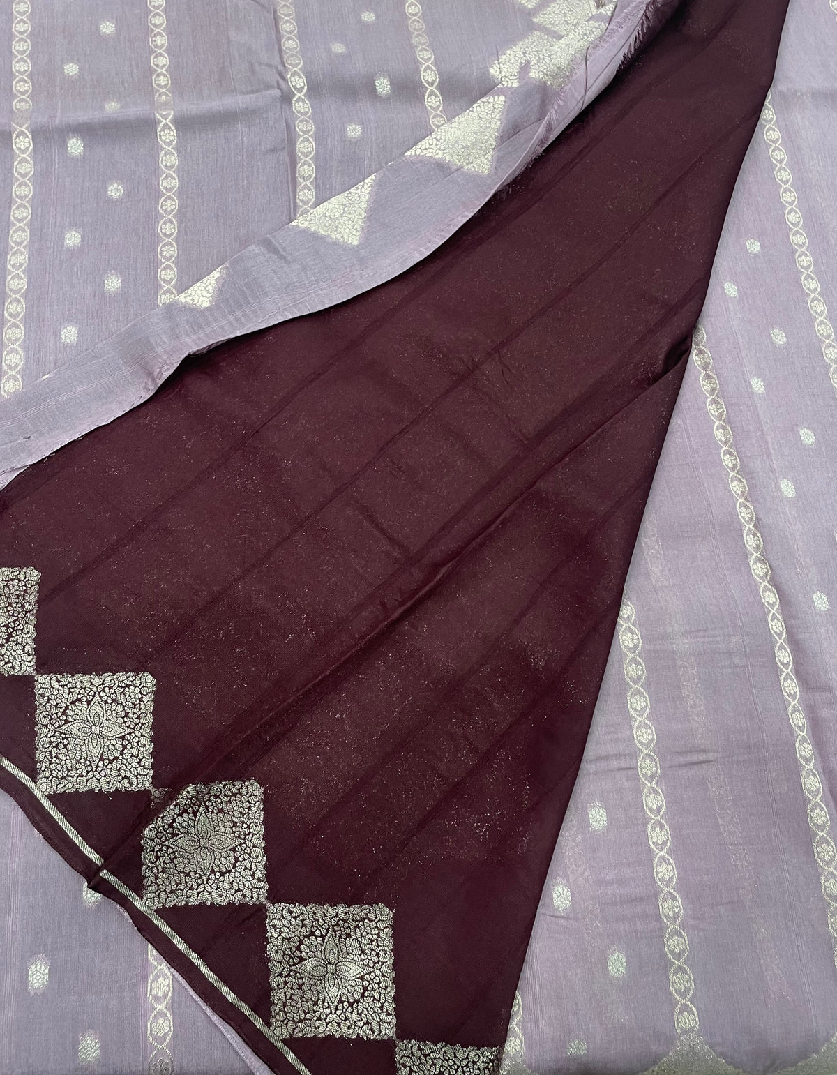 Onion Pink Tussur Saree 36