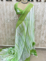 Green Soft Cotton Handloom Saree 50