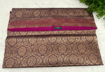 Purple n Pink Pure Tussur Handblom Saree 12