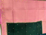 Bottle Green Semi Silk Saree 25