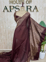 Brown Banarasi Tussar Georgette Saree 308