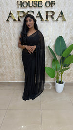 Black Katdana Work Designer Saree 90