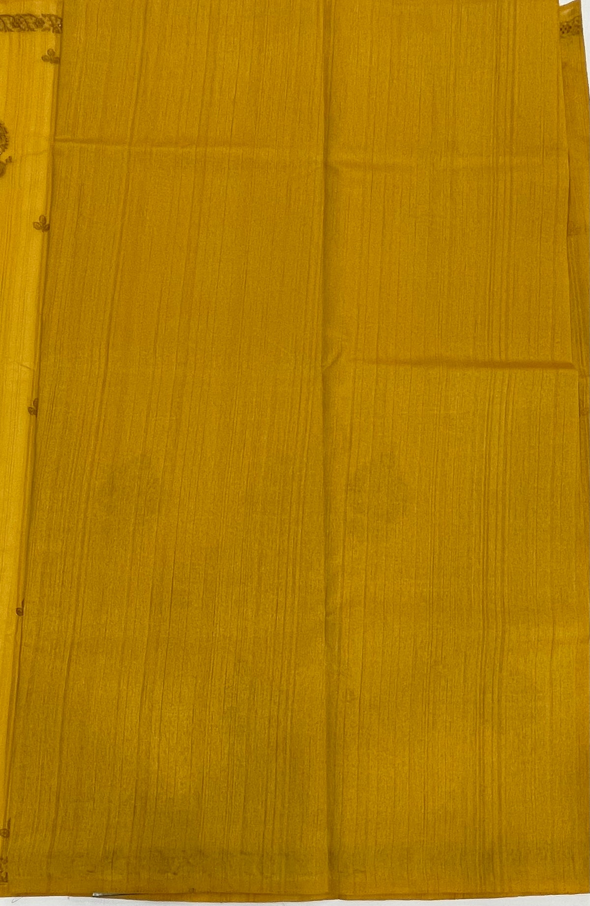 Yellow Soft Tussur Hakkoba Embroidery Saree 21