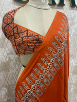 Orange Semi Modal Saree 42