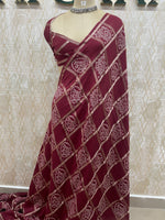 Red Assam Silk Saree 23