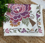 Cream Soft Tussur Cross Stitch Embroidery Saree 21