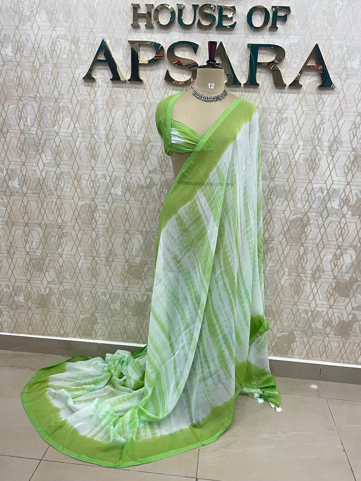 Green Soft Cotton Handloom Saree 50