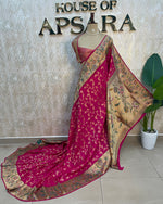 Pink Banarasi Chiniya Silk Saree 320