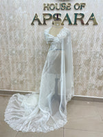White Organza CutWork Saree 40