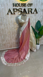 Pink n Cream Semi Silk Saree 95