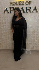 Black Katdana Work Designer Saree 90