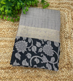 Grey Assam Silk Saree 23