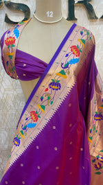 Purple Soft Silk Paithani Saree 99