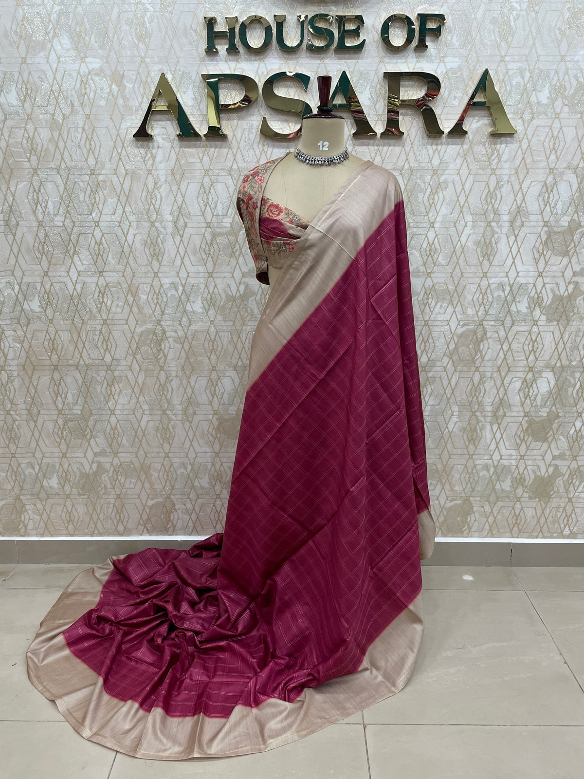 Pink Raw Silk Saree 51
