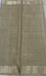 Gold Designer Embroidery Work Tissue Saree 09