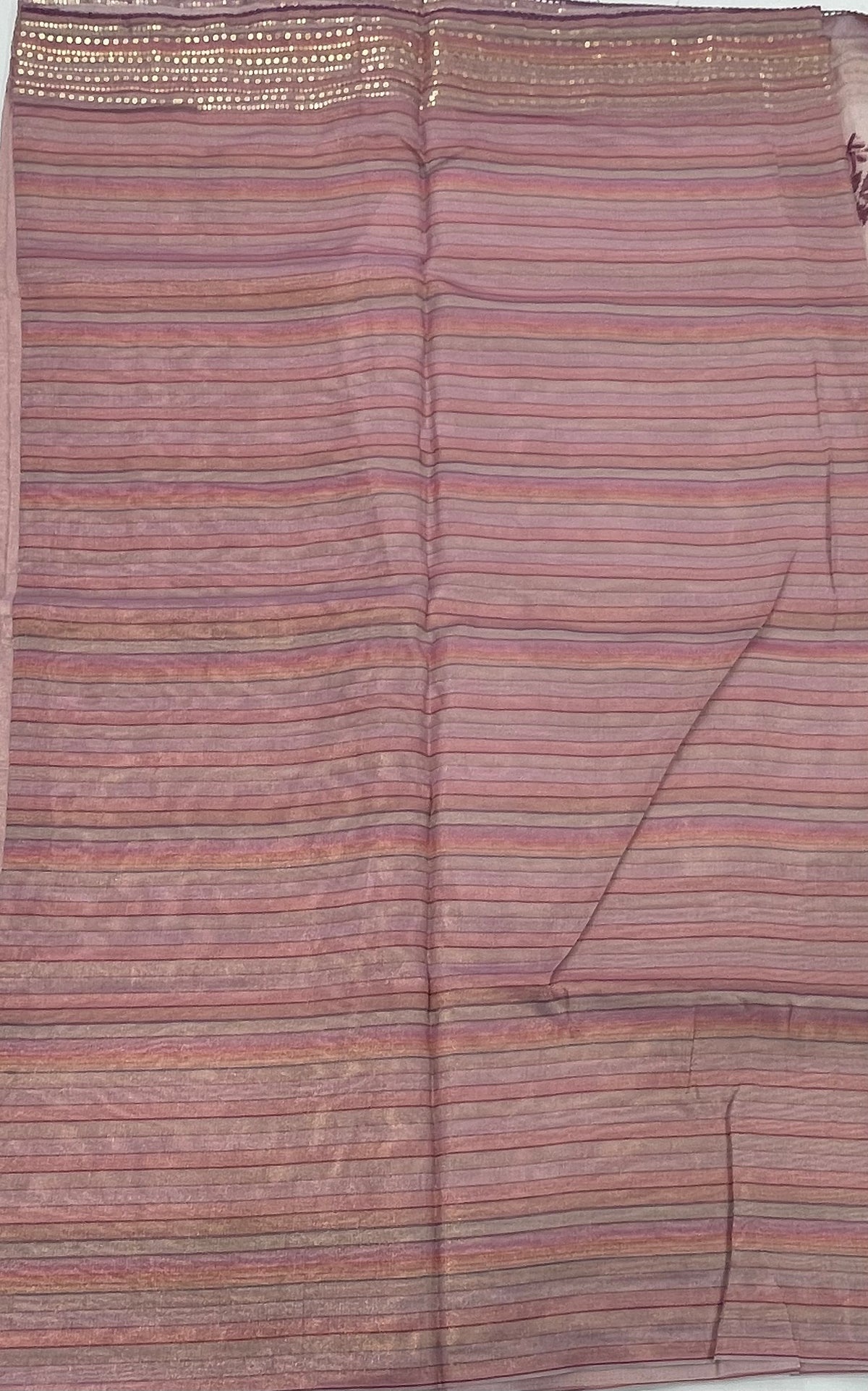 Onion Pink Soft Tissue Sequence Work Saree 17
