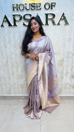 Lilac Banarasi Soft Tissue Saree 30