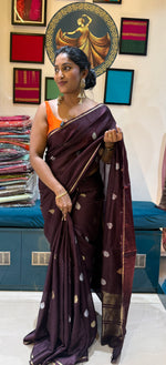 Brown n Orange Kota Doriya Saree 312
