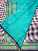 Purple n Blue Soft Silk Vintage Saree 300