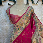Pink Banarasi Chiniya Silk Saree 320