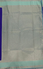 Royal Blue n sky Blue Semi Silk Saree 42