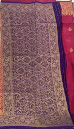 Pink n Purple Semi Silk Saree 25