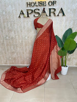 Orange Soft Tussur Cotton Saree 107
