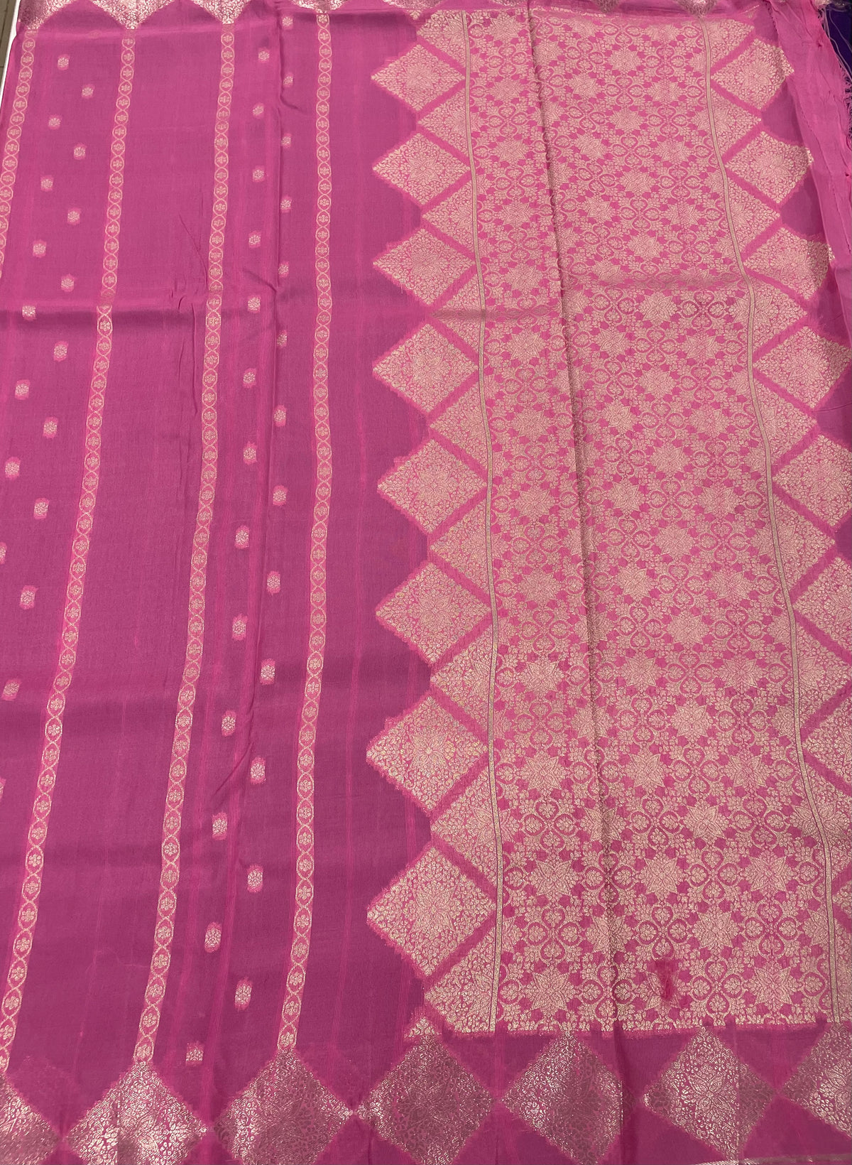 Pink Tussur Saree 36