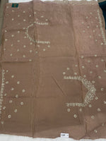 Baby Pink Shimmer Designer Saree