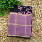 Lilac Assam Silk Saree 23
