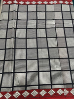 Black Pure Cotton Handblom Saree