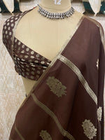 Brown Soft Silk Stripes Saree 48