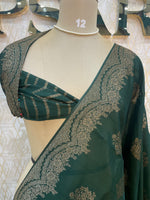 Green Banarasi Tussur Saree 102