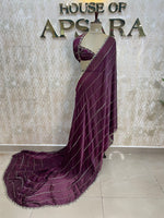 Wine Katdana Work Designer Saree 86