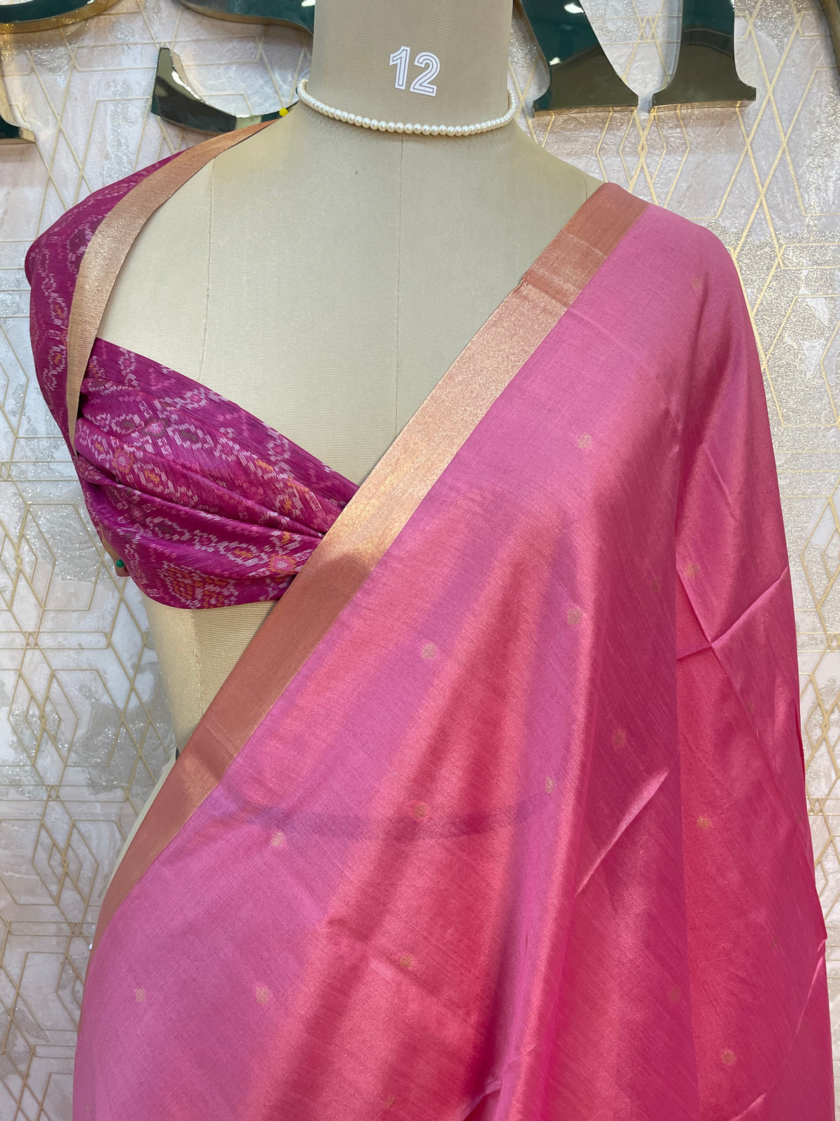 Pink Soft Tissue Saree 82