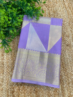Lavender Semi Kanchi Tissue Saree 15