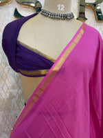 Pink n Purple Mul Cotton Saree 101