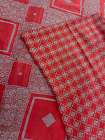 Orange Pure Banarasi Crepe Self Saree 03