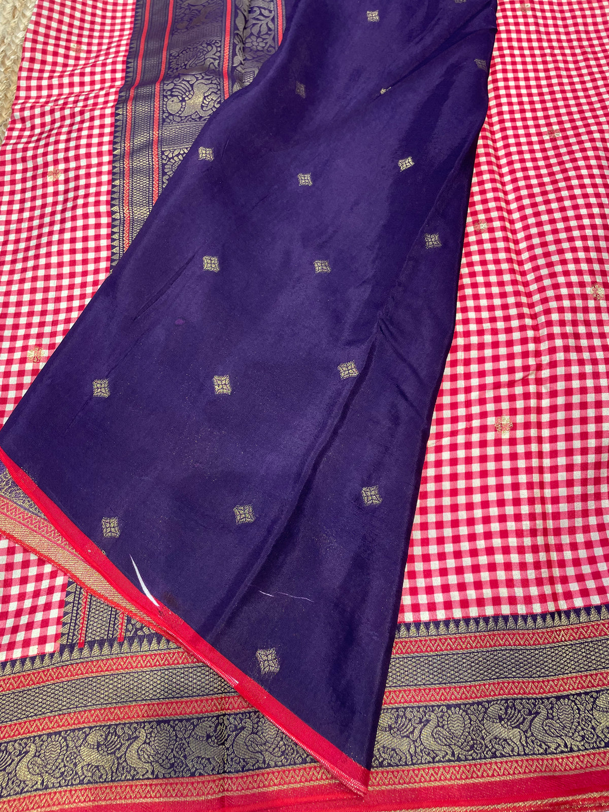 Pink n Purple Soft Silk Vintage Saree 300