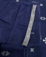 Navy Blue Chiniya Crepe Saree 29