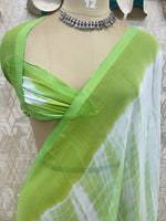 Green Soft Cotton Handloom Saree 50