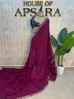 Wine Semi Silk Saree 105