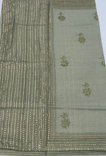 Sea Green Soft Tissue Sequence Work Saree 17