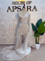 Cream Tissue Saree 306
