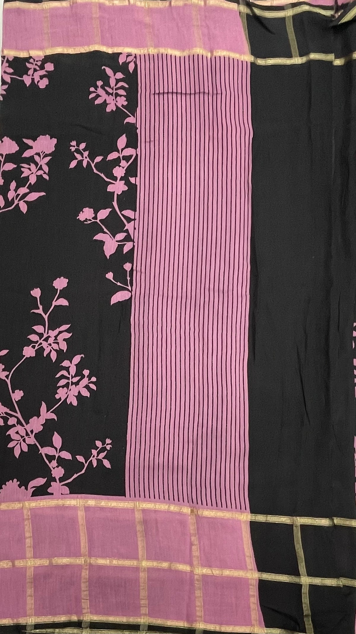 Lilac Assam Silk Saree 23